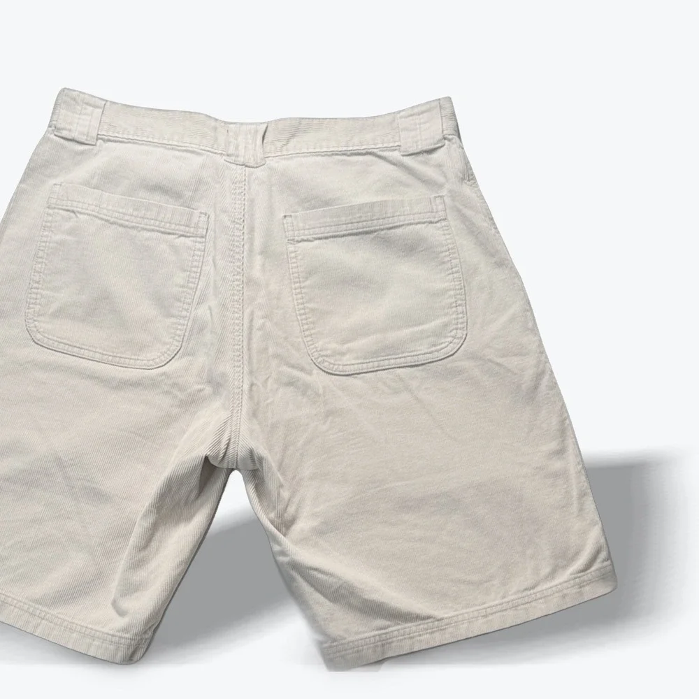 Vintage Ocean Pacific Mens Shorts Corduroy 1990s Cream Surfer Skater Size 33